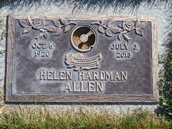 Helen <I>Hardman</I> Allen 
