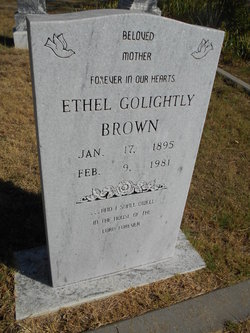 Ethel Bell <I>Golightly</I> Brown 