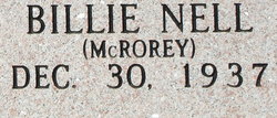 Billie Nell <I>McRorey</I> Eidson 