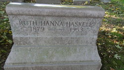 Ruth <I>Hanna</I> Haskell 