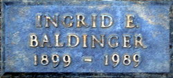 Ingrid E <I>Bendsen</I> Baldinger 