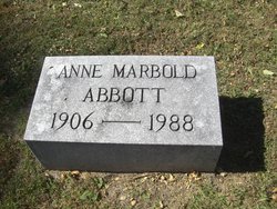 Anne <I>Marbold</I> Abbott 