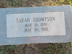 Sarah Ann <I>Wilburn</I> Thompson 