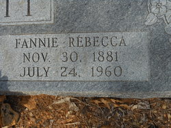 Fannie Rebecca <I>Lee</I> Pairett 