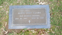 Alice <I>Ivey</I> Clark 