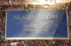 Ida Lillian <I>Gallaspy</I> Ratliff 