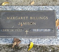 Margaret <I>Billings</I> Jamison 