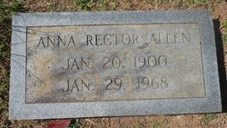 Anna Dorothy <I>Rector</I> Allen 