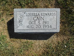 Mrs Luella <I>Edwards</I> Cain 