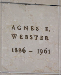 Agnes Edith <I>Roesler</I> Webster 