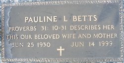 Pauline L. <I>Hunt</I> Betts 