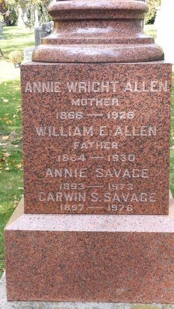 Annie <I>Wright</I> Allen 