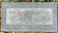 Mary A. <I>Fitzgerald</I> Wahlstedt 