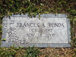 Frances A. <I>Ehlinger</I> Fonda 