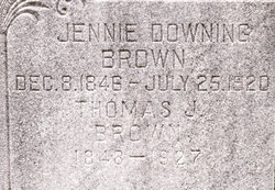 Jennie <I>Downing</I> Brown 