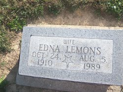 Edna M. <I>Moye</I> Lemons 