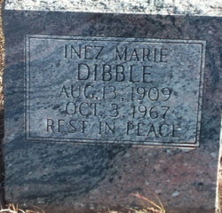 Inez Marie <I>Dixon</I> Dibble 