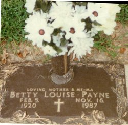 Betty Louise <I>Farley</I> Payne 
