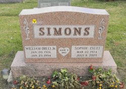 Sophie L. “Sue” <I>Admonius</I> Simons 