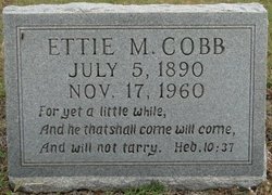 Ettie Matilda <I>True</I> Cobb 
