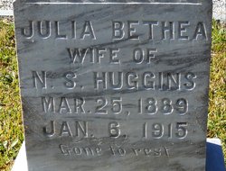 Julia <I>Bethea</I> Huggins 