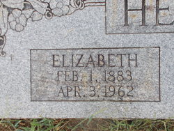 Elizabeth “Lizzie” <I>Taylor</I> Hesson 