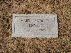 Mary <I>Paddock</I> Bennett 