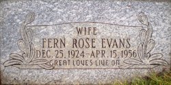 Fern <I>Rose</I> Evans 