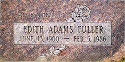 Edith Helen <I>Siebold</I> Adams Fuller 