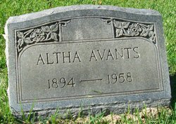 Altha <I>Watts</I> Avants 