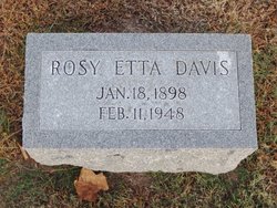 Rosy Etta <I>Grubb</I> Davis 