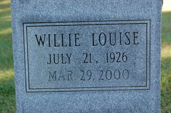 Willie Louise <I>Burden</I> Agan 