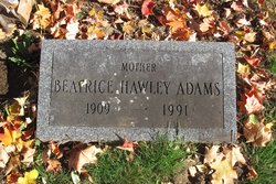 Beatrice C. <I>Budd</I> Adams (Hawley) 