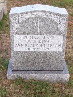Ann Maria “Annie” <I>Wallace</I> Blake Holleran 