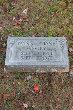 Nannie Jane <I>Jones</I> Cosby 