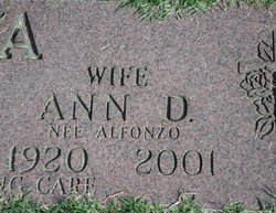 Ann D. <I>Alfonzo</I> Gliwa 