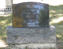 Florentina Thorunn “Flora” <I>Julius</I> Benson 