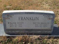 Hattie Barkley <I>Avrett</I> Franklin 