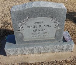 Bessie <I>McDuff</I> Sims Zieman 