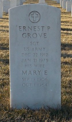 SGT Ernest P Grove 