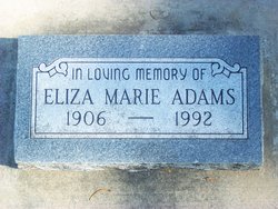 Eliza Marie <I>Anderson</I> Adams 