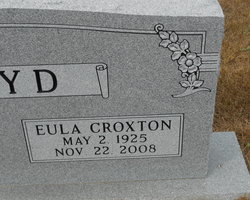 Eula <I>Croxton</I> Boyd 