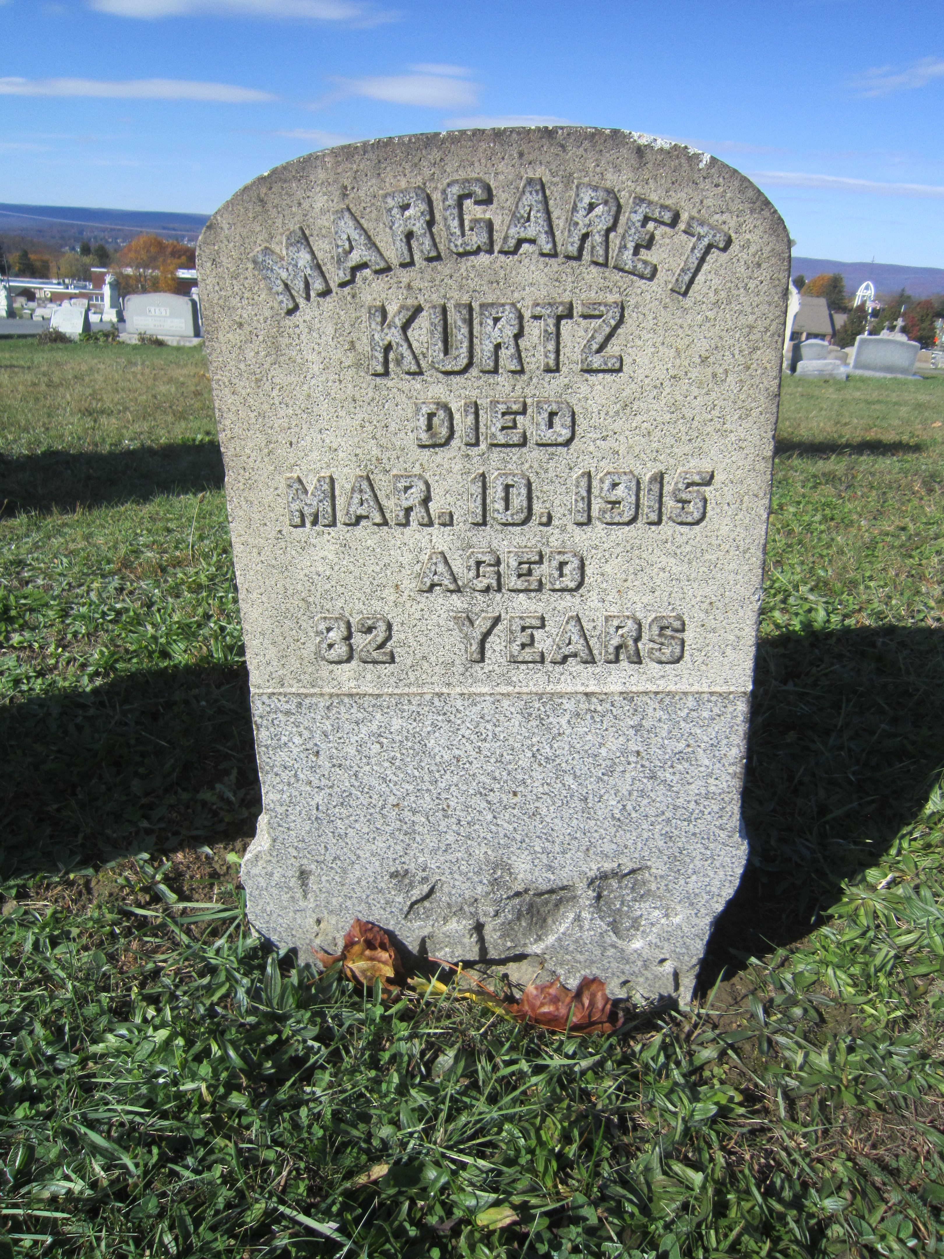 Margaret Malzi Kurtz (1833-1915)