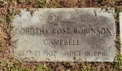 Dorothy Rose <I>Robinson</I> Campbell 