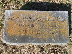 Mary <I>Vanham</I> Bunting 