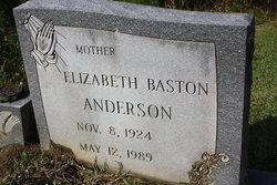 Elizabeth <I>Baston</I> Anderson 