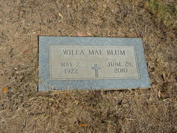 Willa Mae <I>Leftwich</I> Blum 
