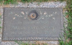 Annie Maude <I>Harper</I> Faye Rosser Bryant 