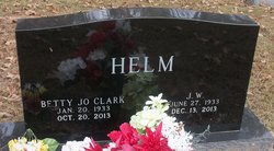 Betty Jo <I>Clark</I> Helm 