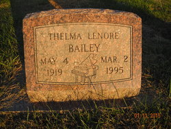 Thelma Lenore <I>Coffman</I> Bailey 